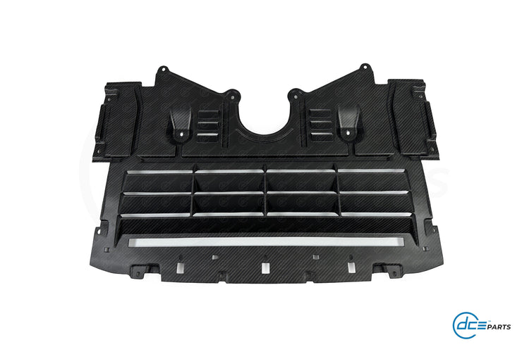 DCE Parts - BMW G80 G81 M3 G82 G83 Oil Cooler Guard Under Tray - Pre Preg Dry Carbon