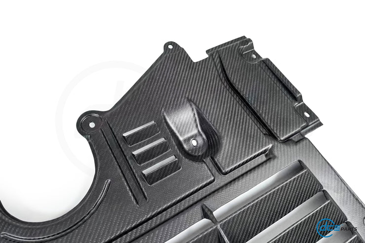 DCE Parts - BMW G80 G81 M3 G82 G83 Oil Cooler Guard Under Tray - Pre Preg Dry Carbon