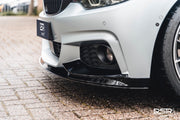 DCE Parts - Splitter Flaps for M-Sport Front Bumper BMW F32 F33 F36 - Gloss Black