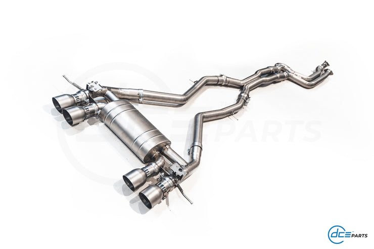 DCE Parts - BMW G80 G81 M3 G82 M4 Equal Length & X-Pipe Midpipe Hybrid Titanium Catback Valved Exhaust