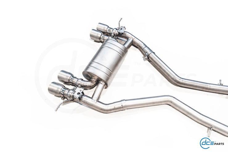 DCE Parts - BMW G80 G81 M3 G82 M4 Equal Length & X-Pipe Midpipe Hybrid Titanium Catback Valved Exhaust