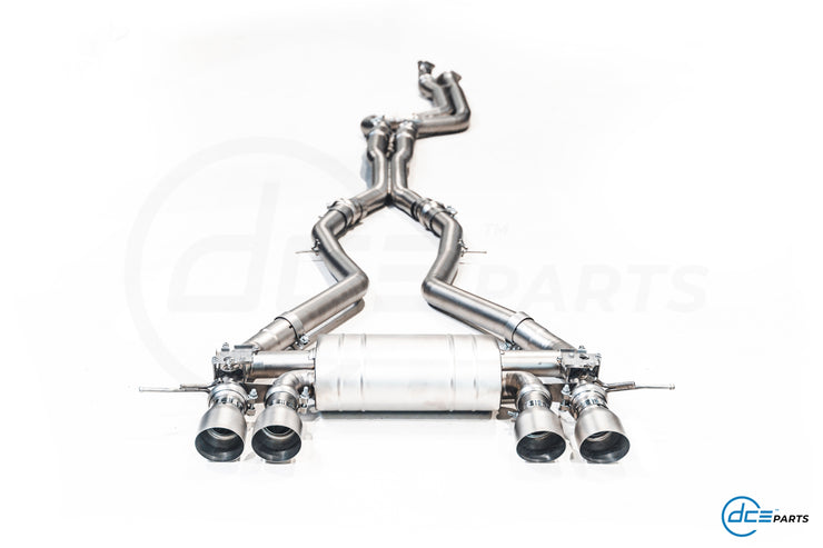 DCE Parts - BMW G80 G81 M3 G82 M4 Equal Length & X-Pipe Midpipe Hybrid Titanium Catback Valved Exhaust