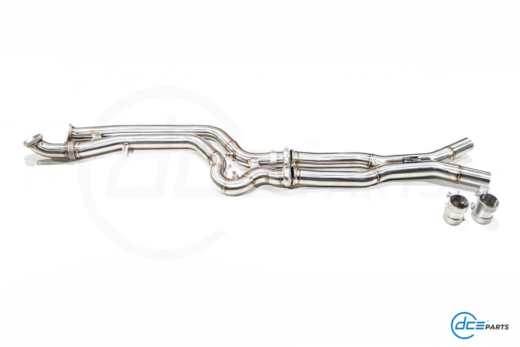 DCE Parts BMW S58 G87 M2 High Flow Equal Length X-Pipe Hybrid Midpipe