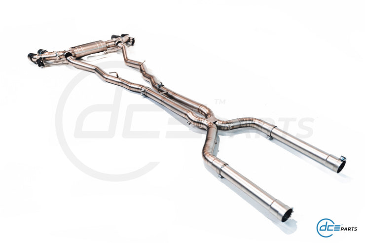 DCE Parts - BMW M8 F91 Convertible F92 Coupe Titanium Catback Axleback Valvetronic Exhaust