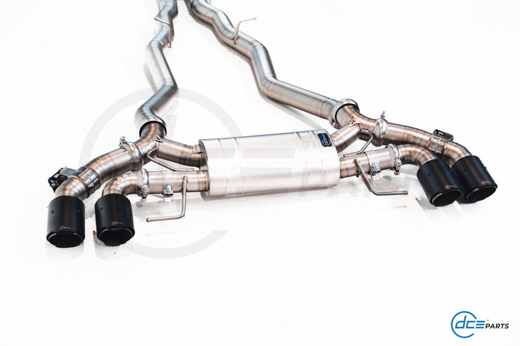 DCE Parts - BMW M8 F91 Convertible F92 Coupe Titanium Catback Axleback Valvetronic Exhaust