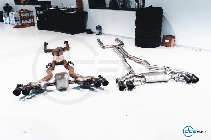 DCE Parts - BMW M5 F90 Titanium Catback Axleback Valvetronic Exhaust