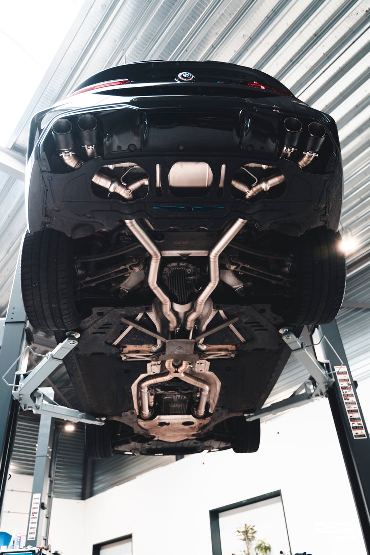 DCE Parts - BMW M8 F91 Convertible F92 Coupe Titanium Catback Axleback Valvetronic Exhaust