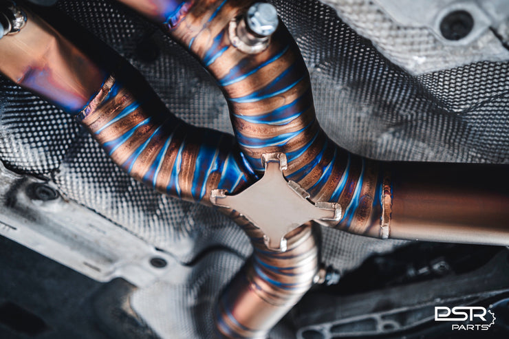 DCE Parts - BMW M8 F91 Convertible F92 Coupe Titanium Catback Axleback Valvetronic Exhaust