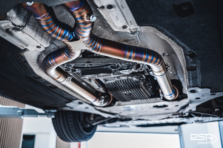 DCE Parts - BMW M8 F91 Convertible F92 Coupe Titanium Catback Axleback Valvetronic Exhaust