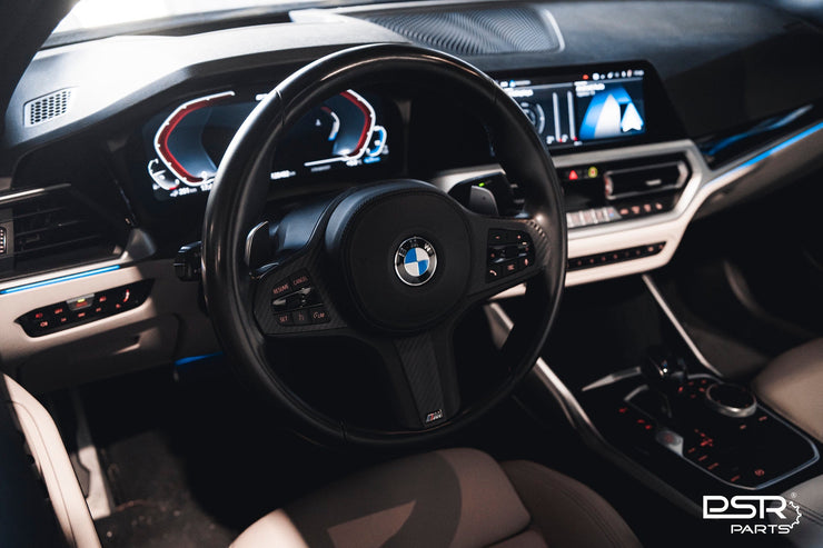 BMW Pre-Preg Carbon Fibre Steering Wheel Trim for BMW M Sport Steering Wheel (F40 F44 G20 G21 G22 G23 G26 G80 G82 G42 G30 G31 F90)