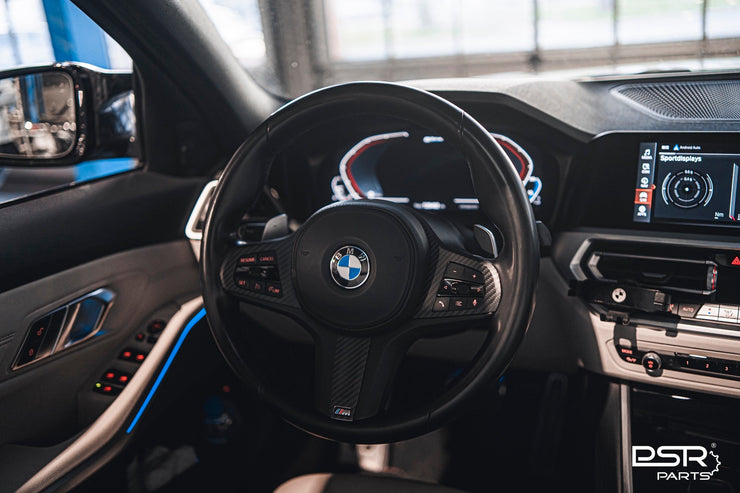 BMW Pre-Preg Carbon Fibre Steering Wheel Trim for BMW M Sport Steering Wheel (F40 F44 G20 G21 G22 G23 G26 G80 G82 G42 G30 G31 F90)