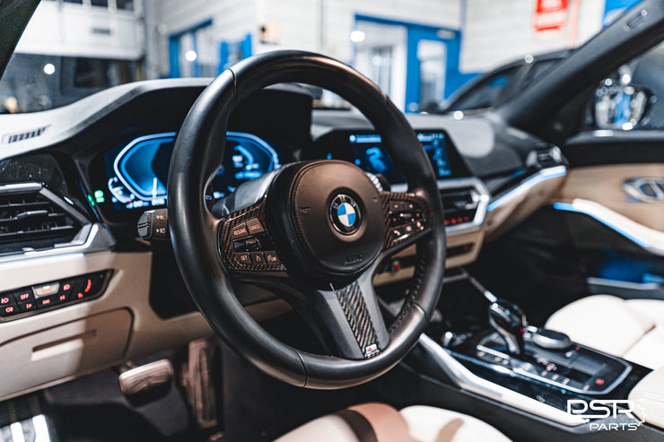 BMW Pre-Preg Carbon Fibre Steering Wheel Trim for BMW M Sport Steering Wheel (F40 F44 G20 G21 G22 G23 G26 G80 G82 G42 G30 G31 F90)
