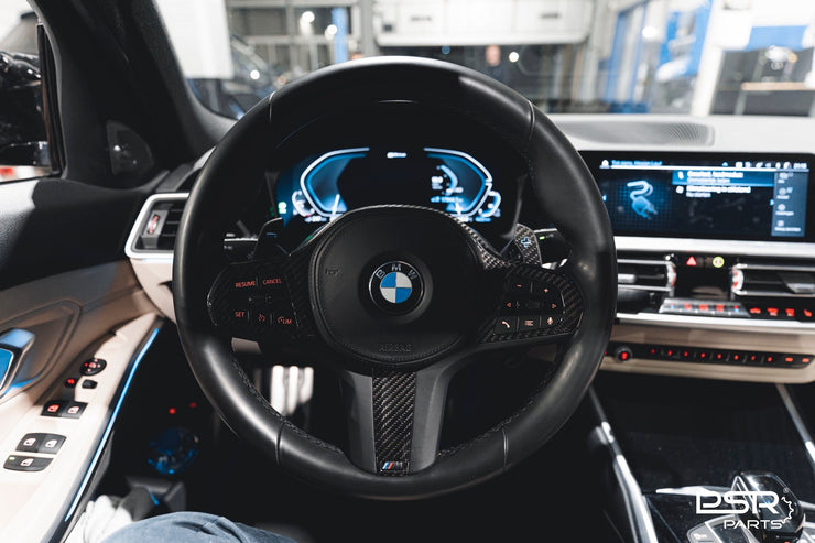 BMW Pre-Preg Carbon Fibre Steering Wheel Trim for BMW M Sport Steering Wheel (F40 F44 G20 G21 G22 G23 G26 G80 G82 G42 G30 G31 F90)