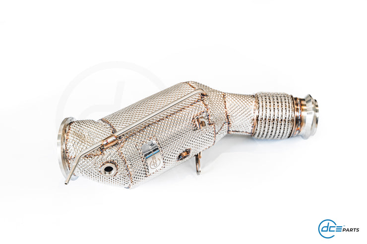DCE Parts - B48 Downpipe - F & G Chassis - BMW 120I, 125I, 220I, 230I, 320I, 330E, 330I, 420I, 430I, 520I, 530I, 530E, 630I, 730I, 740E, X3 X4 20I 30I & XDRIVE, Supra A90 B48 - (OPF & V-Band Flange Type)