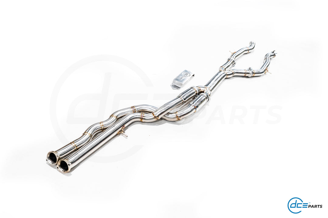 DCE Parts - BMW F80 M3 F82 M4 Equal Length & Single Midpipe Hybrid Tit