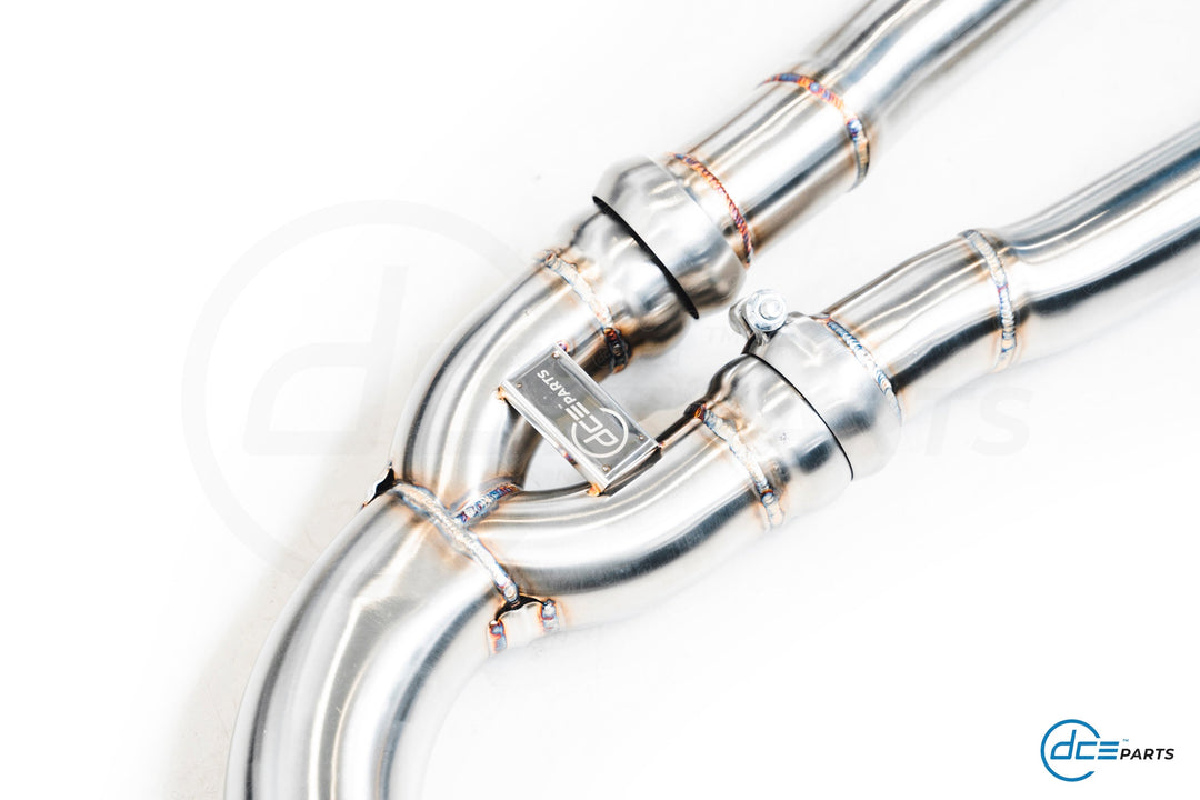 ぽにぽに BMW g22 DCE Parts - BMW G22 G23 G26 M440i GPF OPF Resonator Delete Midpipe