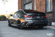 DCE Parts - Gloss Black Rear 4 Piece DCE Parts Diffuser - Quad Tips Style - Pre-LCI (2019+, G20 G21)