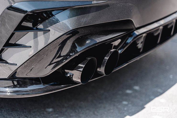 DCE Parts - Gloss Black Rear 4 Piece DCE Parts Diffuser - Quad Tips Style - Pre-LCI (2019+, G20 G21)