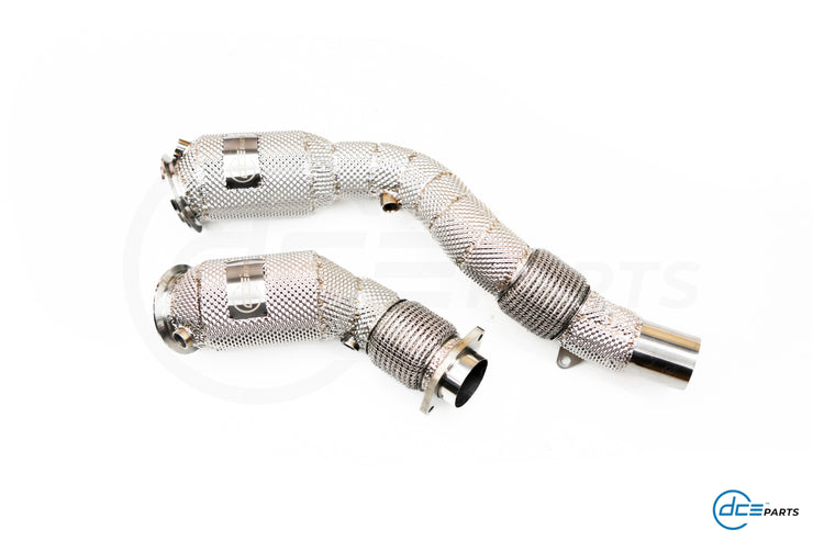 DCE Parts -  BMW S55B30 / S55 M3 F80 / M4 F82 F83 / M2 F87 - Catless / Catlook / High Flow Cat Downpipe