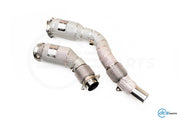 DCE Parts -  BMW S55B30 / S55 M3 F80 / M4 F82 F83 / M2 F87 - RESONATED Catless Downpipes - No Rasp