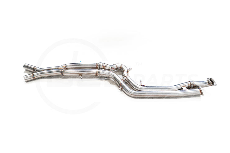 DCE Parts BMW S58 F97 F98 X3M X4M LCI High Flow Equal Length X-Pipe Hybrid OPF Delete Midpipe