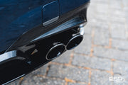 DCE Parts - Gloss Black Rear 4 Piece DCE Parts Diffuser - Quad Tips Style - Pre-LCI (2019+, G20 G21)