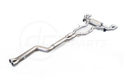 DCE Parts - BMW F97 X3M F98 X3M Single Pipe Midpipe Hybrid Titanium Catback Valved Exhaust