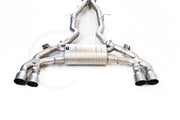 DCE Parts - BMW F97 X3M F98 X3M Single Pipe Midpipe Hybrid Titanium Catback Valved Exhaust