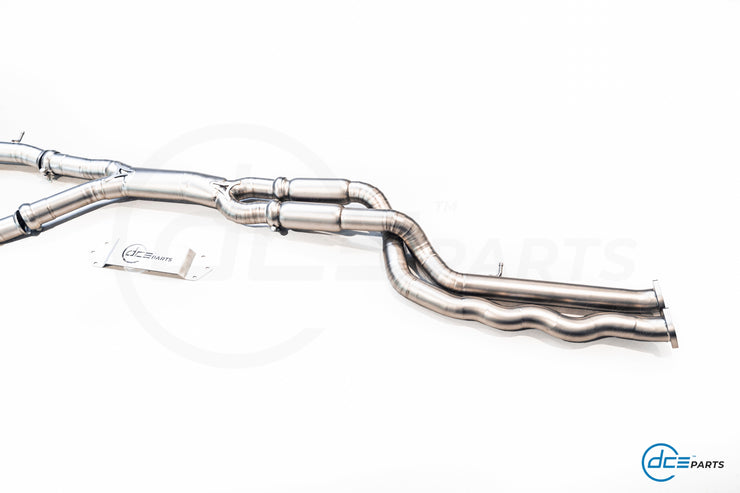 DCE Parts - BMW F80 M3 F82 M4 Equal Length & Single Midpipe Hybrid Titanium Catback Valved Exhaust