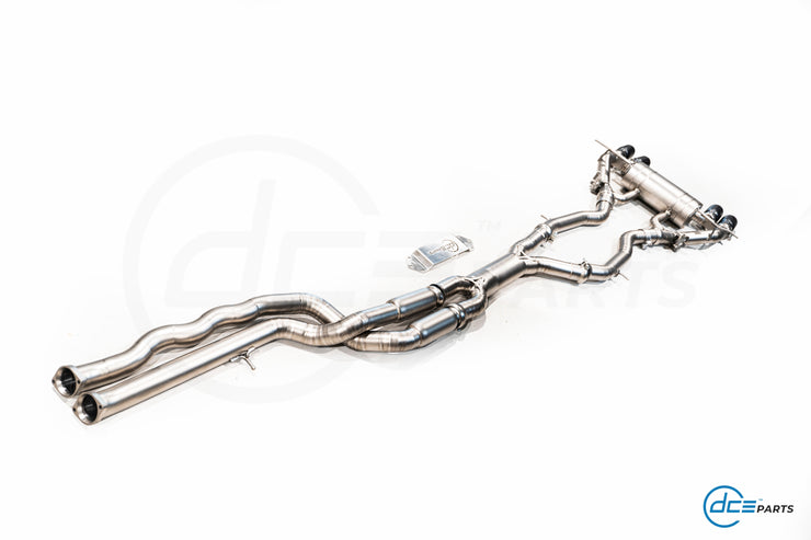 DCE Parts - BMW F80 M3 F82 M4 Equal Length & Single Midpipe Hybrid Titanium Catback Valved Exhaust