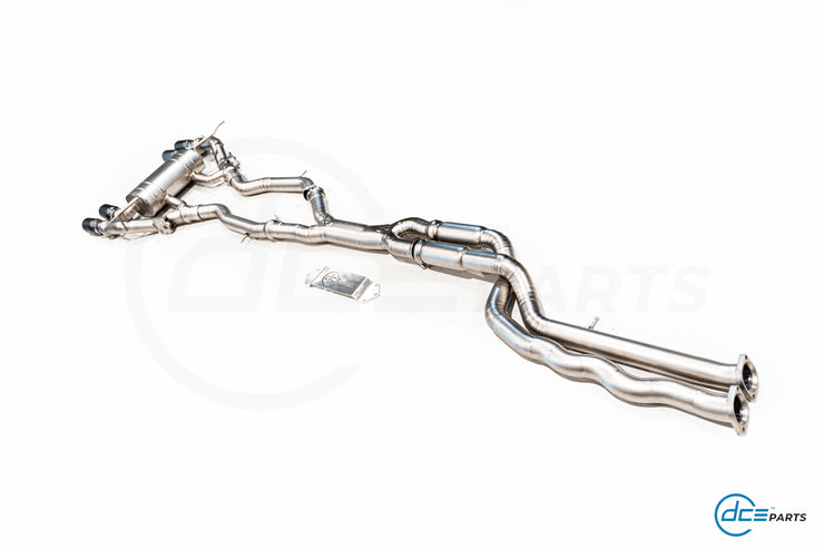 DCE Parts - BMW F80 M3 F82 M4 Equal Length & Single Midpipe Hybrid Titanium Catback Valved Exhaust