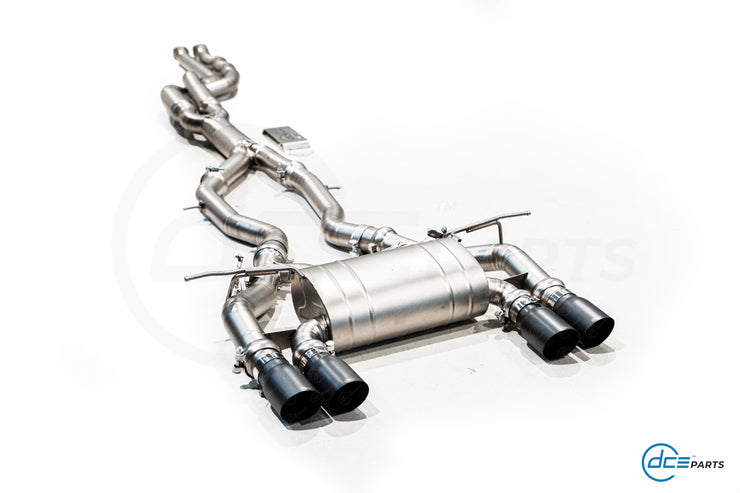 DCE Parts - BMW F80 M3 F82 M4 Equal Length & Single Midpipe Hybrid Titanium Catback Valved Exhaust