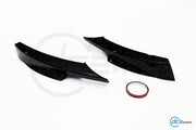 DCE Parts - Splitter Flaps for M-Sport Front Bumper BMW E90 E91 LCI - Gloss Black