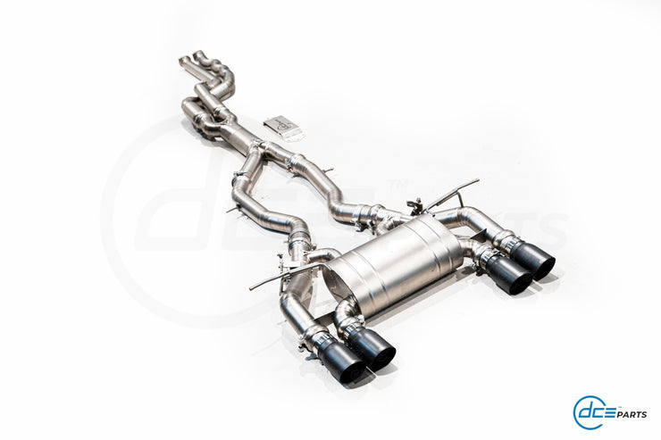 DCE Parts - BMW F80 M3 F82 M4 Equal Length & Single Midpipe Hybrid Titanium Catback Valved Exhaust
