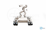 DCE Parts - BMW F80 M3 F82 M4 Equal Length & Single Midpipe Hybrid Titanium Catback Valved Exhaust