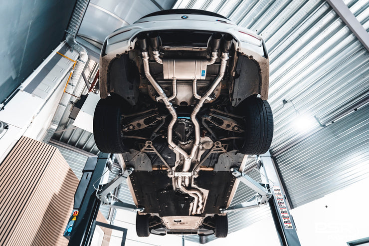 DCE Parts - BMW F80 M3 F82 M4 Equal Length & Single Midpipe Hybrid Titanium Catback Valved Exhaust