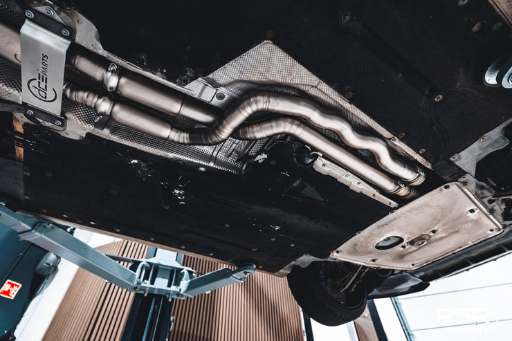 DCE Parts - BMW F80 M3 F82 M4 Equal Length & Single Midpipe Hybrid Titanium Catback Valved Exhaust