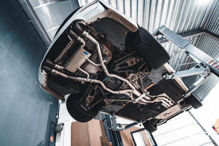 DCE Parts - BMW F80 M3 F82 M4 Equal Length & Single Midpipe Hybrid Titanium Catback Valved Exhaust