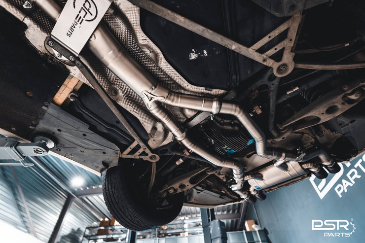 DCE Parts - BMW F80 M3 F82 M4 Equal Length & Single Midpipe Hybrid Titanium Catback Valved Exhaust