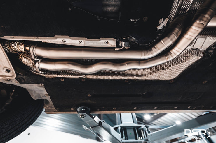 DCE Parts - BMW F80 M3 F82 M4 Equal Length & Single Midpipe Hybrid Titanium Catback Valved Exhaust