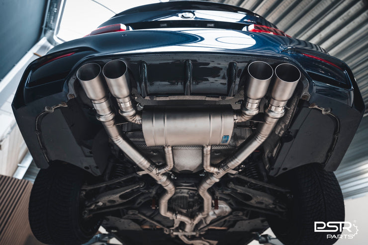 DCE Parts - BMW F80 M3 F82 M4 Equal Length & Single Midpipe Hybrid Titanium Catback Valved Exhaust