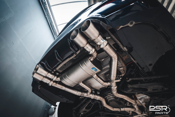 DCE Parts - BMW F80 M3 F82 M4 Equal Length & Single Midpipe Hybrid Titanium Catback Valved Exhaust