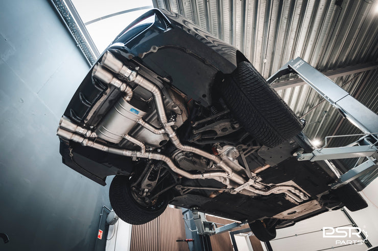 DCE Parts - BMW F80 M3 F82 M4 Equal Length & Single Midpipe Hybrid Titanium Catback Valved Exhaust