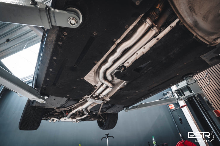 DCE Parts - BMW F80 M3 F82 M4 Equal Length & Single Midpipe Hybrid Titanium Catback Valved Exhaust