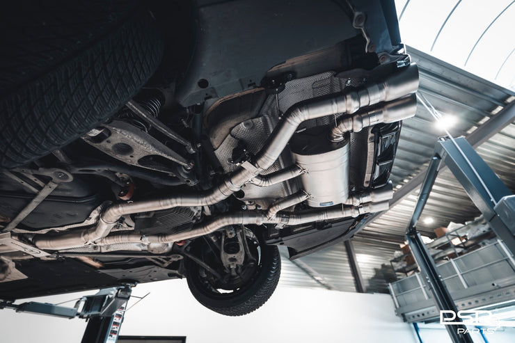 DCE Parts - BMW F80 M3 F82 M4 Equal Length & Single Midpipe Hybrid Titanium Catback Valved Exhaust