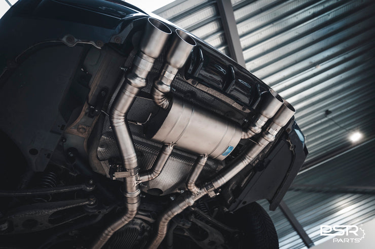 DCE Parts - BMW F80 M3 F82 M4 Equal Length & Single Midpipe Hybrid Titanium Catback Valved Exhaust