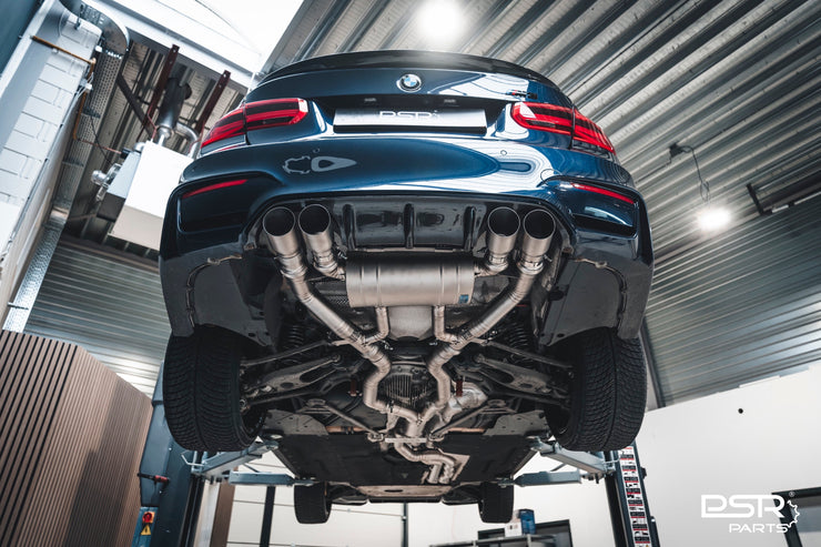 DCE Parts - BMW F80 M3 F82 M4 Equal Length & Single Midpipe Hybrid Titanium Catback Valved Exhaust