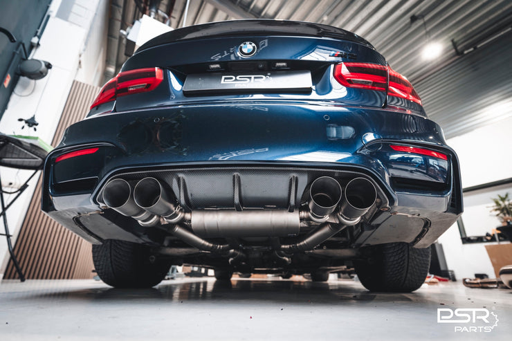 DCE Parts - BMW F80 M3 F82 M4 Equal Length & Single Midpipe Hybrid Titanium Catback Valved Exhaust