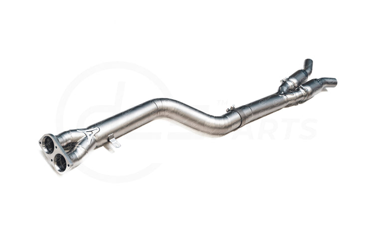 DCE Parts BMW F97 X3M F98 X3M High Flow Single Midpipe OPF Delete - Titanium / Stainless Steel