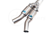 DCE Parts BMW F97 X3M F98 X3M High Flow Single Midpipe OPF Delete - Titanium / Stainless Steel